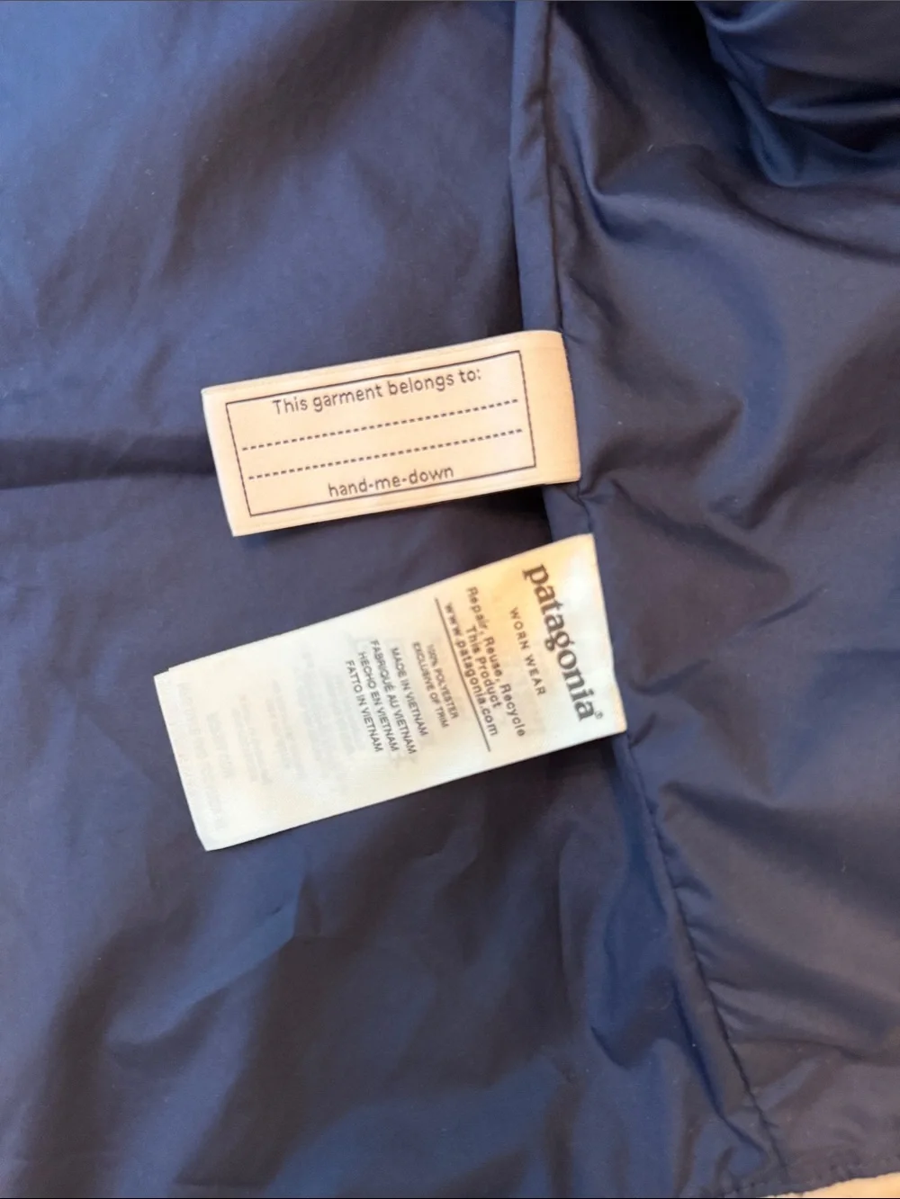 Patagonia Kids' Retro-X® Vest Natural w/Navy